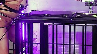 Drooling Latex Doll Slave Mila Machine Face Fucked by Goddess Calathea
