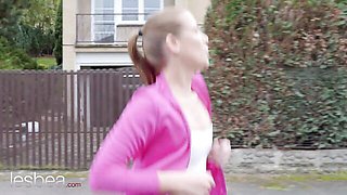 Lesbea - yoga pants scene