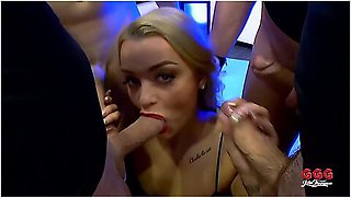 Ggg John Thompson, Blonde Satisfies Many Hard Cocks Until They Cum
