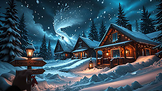 Ai Cartoon - Mrs. Claus Wants to Taste a Young Cock While Santa Claus Distributes the Presents