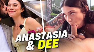 Hairy and Shaved Brunettes Trade 69s
