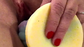 Big dildo orgasm