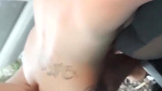 Risky Outdoor Standing Fuck Stuffs Slim Thick Tattooed Hooker Full Of Cock Compilation