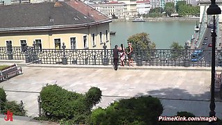 Humilated and strip naked in public