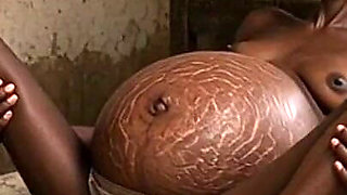 Poor 9-month Pregnant Woman Cums Uncontrollably and Craves a Cock in Her Loose Pussy