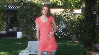 Gorgeous solo masturbation with a beautiful hottie Aubrey Belle