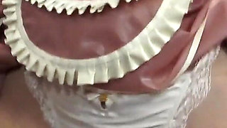 Pink Latex Maid Dress Sming!