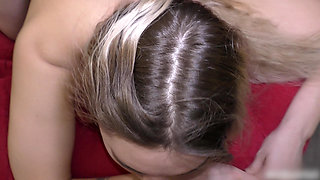 A Slavic teen beauty with a hairy pussy