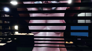 Hard Night Work in Office