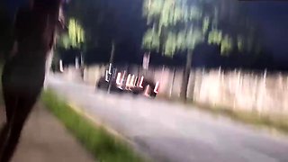 Risky masturbation at the bus stop next to the steamy girl!