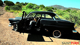 Monique Alexander Gets a Pussy Pounding in a Vintage Muscle Car