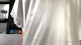 Shaved pussy blonde Tasha Reign with big boobs goes solo