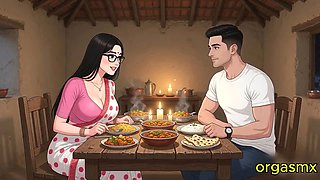 Desi Hot Puja Auntie Romantic Night - MILF