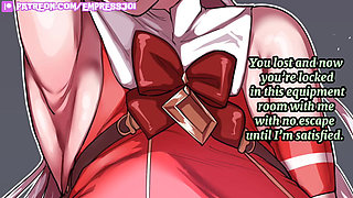 Femdom Hentai JOI: Humiliated By Gold Ship And Her Feet