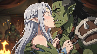 Captured by the Orc Warlord Elf Princess's Forbidden Night