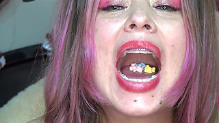 Swallowing and Playing with Big Plastic Bears