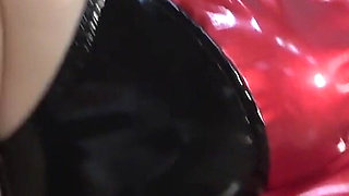 Teese and Denial, the Mistress Enjoys Edging Masochist's Dick with Electric Vibrator, Handjob and Footjob