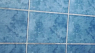 Tiny Asian Rides in Shower Room & Fake Silicon Pussy Play & Bed Riding