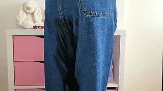 Wetting My New Overalls for Fun