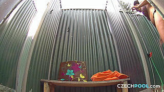 Czech Pool 52: Pierced Busty Beauty Gets Wet and Wild