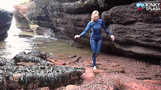 Salty Wetsuit Toe Sucking Slut