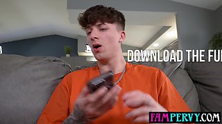 Hot teenie shows her dildo to stepbro