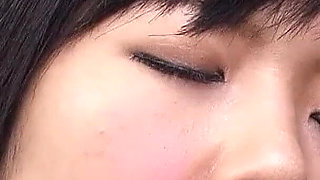 Skinny Japanese teen with hairy pussy fucked in tight pussy by stepdad