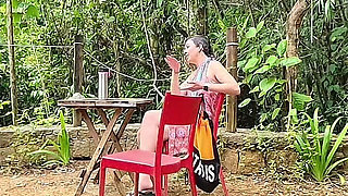 The Girl at the Campsite Agreed to Give a Blowjob and Ride Hard.