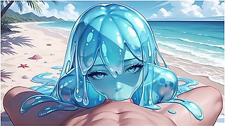 Sex With Slime Girl On The Beach