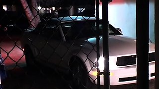 Blonde slut gives hardcore blowjob