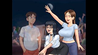 Cartoon parody, summertime saga, adults sex