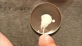 Slow cumshot, thick cum is dripping 02