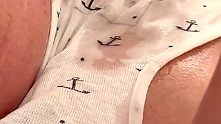 Oiled My Bigtits and Pierced Nipples and Masturbates with Silver Vibrator