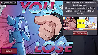 Girl with Big Boobs and Big Ass Takes Monster Cock - Barely Working Gameplay