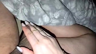 NEWLY MARRIED STEP MOM FIRST NIGHT HANDJOB STEP SON BIG DICK