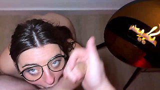 Luna Doll's Oiled French Boobs & Ass Played With Cum On