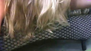Home video of a ash-blonde with petite tits