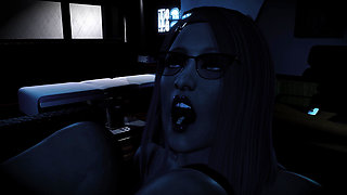 Nurse Maple’s Midnight Session Shoe-job & Red Nylon Foot-job