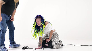 Sybian Try Out and Cock Sucking