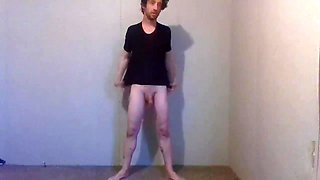 Trying Clothes Playing, Dressing and Undressing - Black Compression Shirt Pt 8