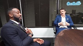 Busty Hotwife Fucks BBC Employee In Office As Cuckold Husband Watches