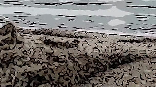 Your Stepsister Masturbates on the Beach