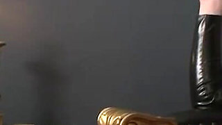 Humiliated masked man