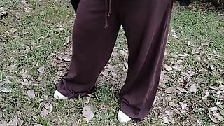 My Stepmother Walking in a Transparent T-shirt.