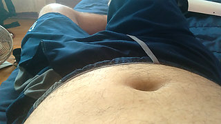 gay with his big dirty cock excited