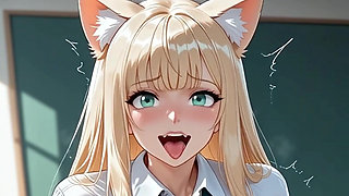 PAWG Slutty Student Squirting Milk From Her Enormous Tits! Anime Hentai Waifu Animated