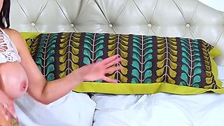 Chubby Brunette Big Boobs Dildo Masturbation