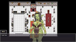 Cum on mouth, goblin, 3d