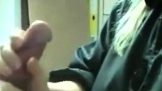 German Blonde Amateur Blowjob and Cum Swallowing