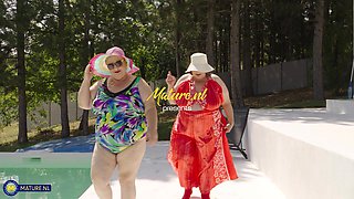 Stepdaughter Maya Must Get Down On Holiday With Her Two Evil Stepmoms Jana & Edina